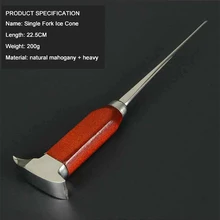 Ледоколы из нержавеющей стали с деревянной ручкой дробилка для льда инструмент ледоколы для виски вечерние инструменты для вырезания на кухне бар N h4