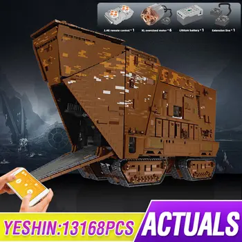 

Mould King Star Toys Wars Compatible with MOC 13289 Cavegod UCS Sandcrawler Assembly Toys Building Blocks Bricks Kids Gifts