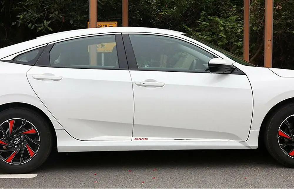 Обшивка боковой двери из нержавеющей стали для Honda Civic Sedan