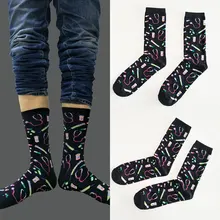 Зимние женские носки со стетоскопом и принтом шприц, мужские хлопковые Удобные Компрессионные носки, дышащие носки, новое поступление