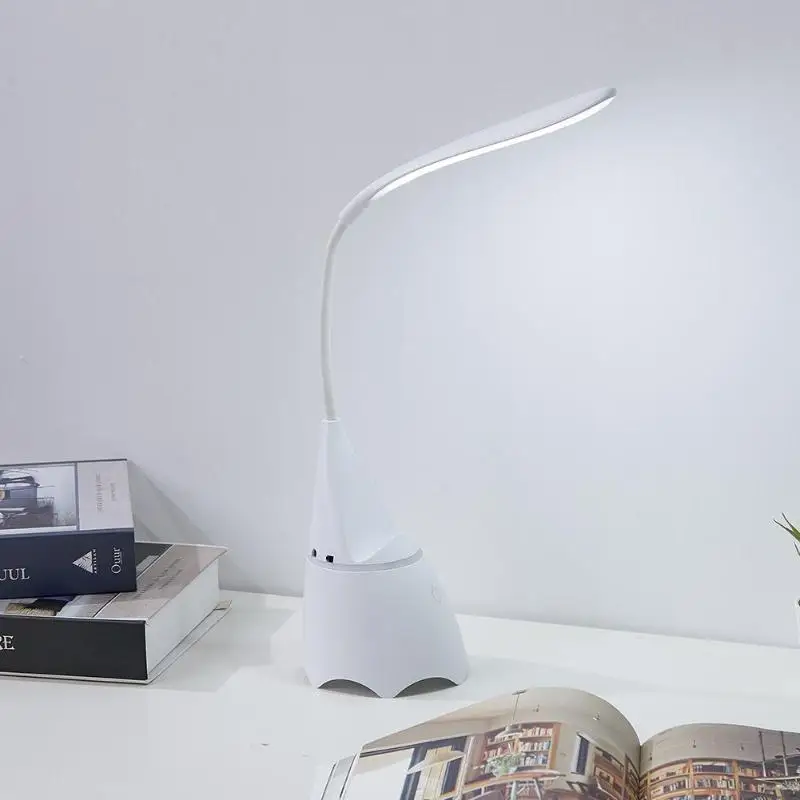 20LED сенсорный аудио Настольная лампа с регулируемой яркостью прикроватный ночной Светильник для спальни