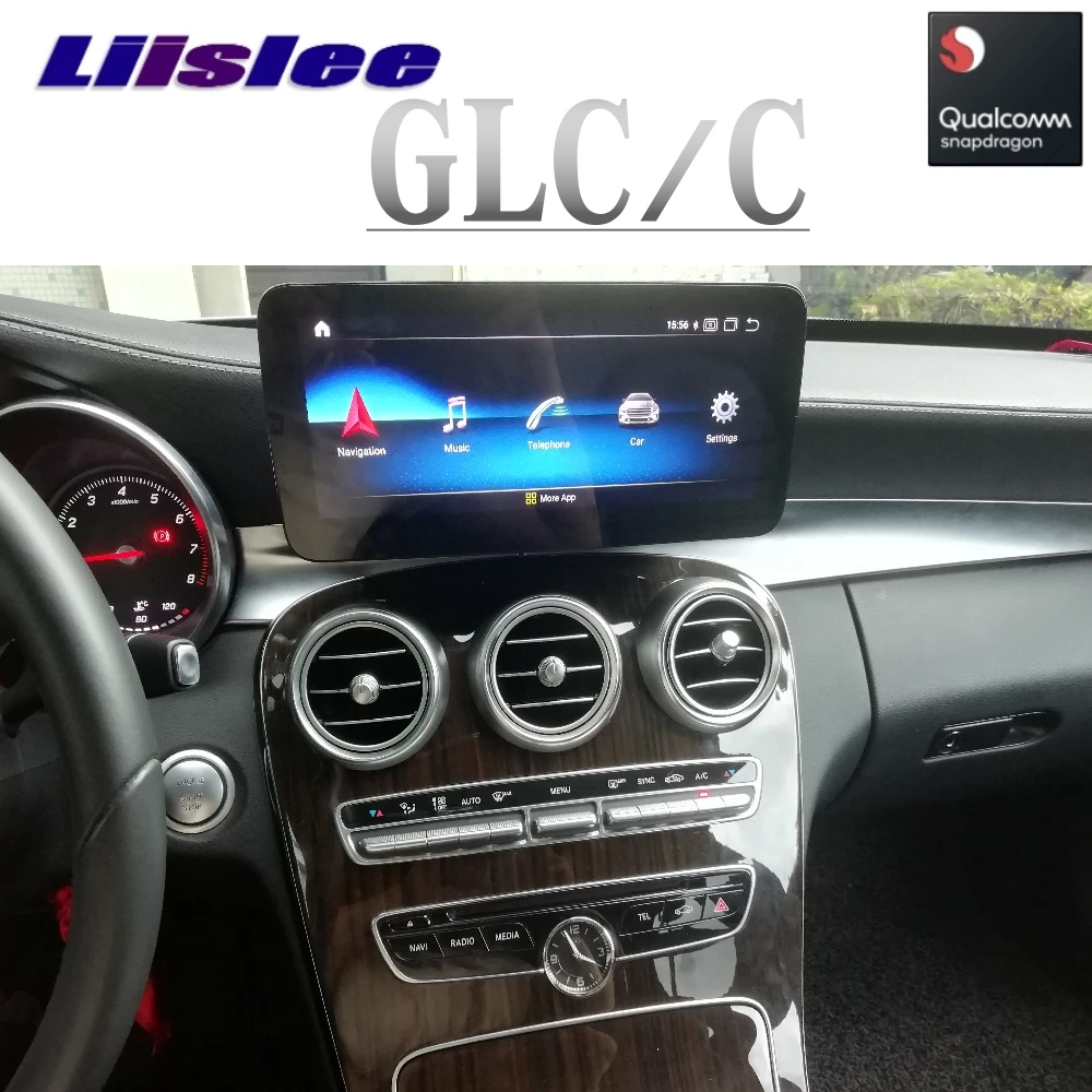 Автомобильный мультимедийный плеер Liislee CarPlay NAVI для Mercedes Benz MB C GLC W205~ класс автомобильный Радио NTG gps навигация