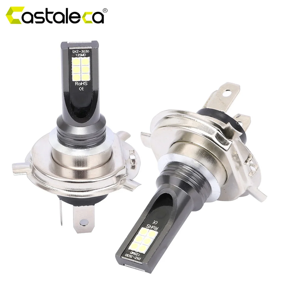 Светодиодные Автомобильные фары Castaleca 2 шт. 48 Вт H4 H1 H3 H7 H8 H11 9005 HB3 9006 DRL