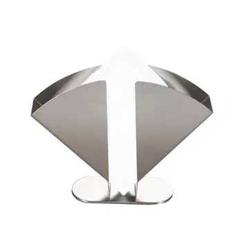 

Stainless Steel Napkin Holder Paper Serviette Dispenser Vertical Decorative Tissue Rack Box for Dining Table Kitchen Countertop