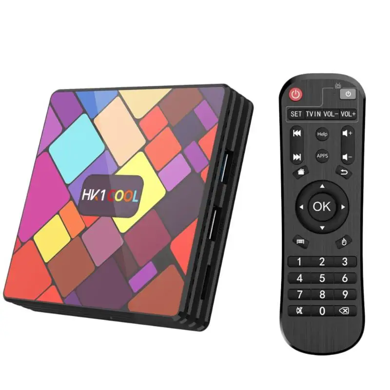 HK1 Cool Android 9,0 tv Box 4K Четырехъядерный 4+ 64G wifi Bluetooth IP tv Top Box