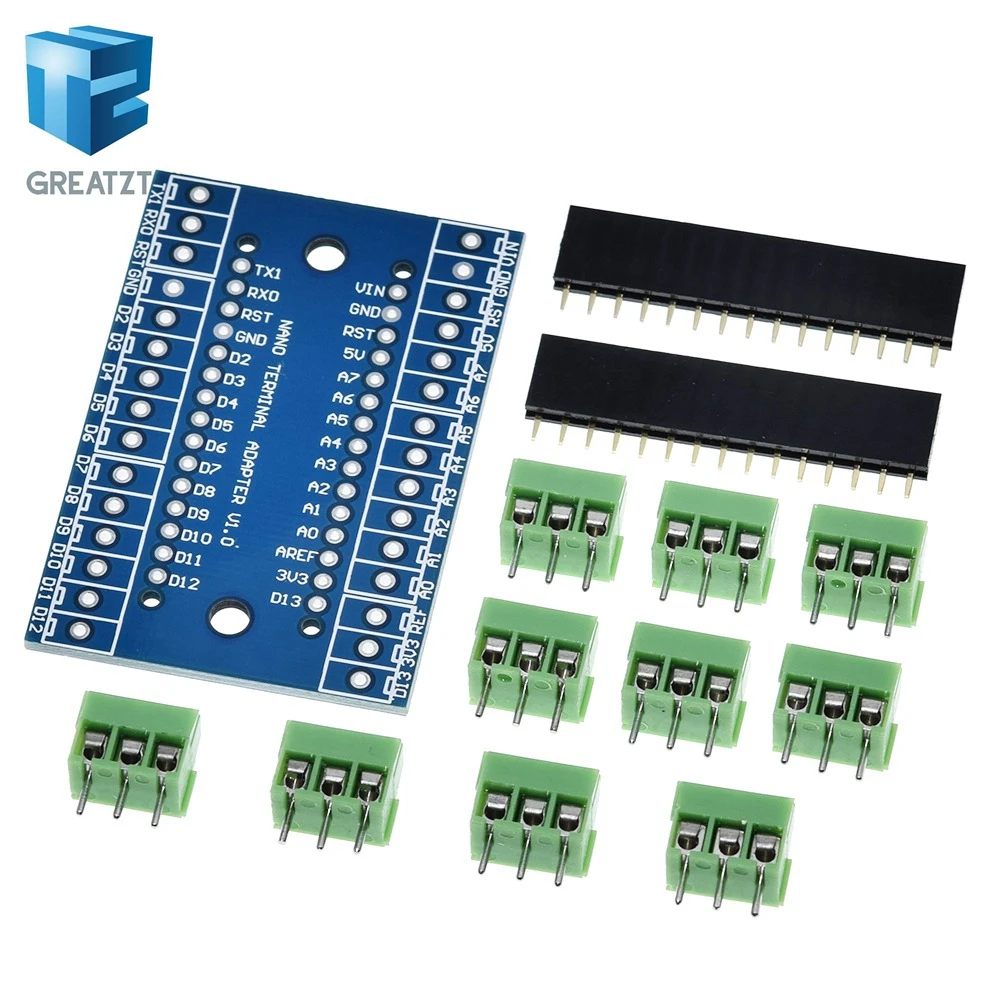 GREATZT NANO 3 0 контроллер клеммный адаптер для Arduino терминал Плата расширения Nano