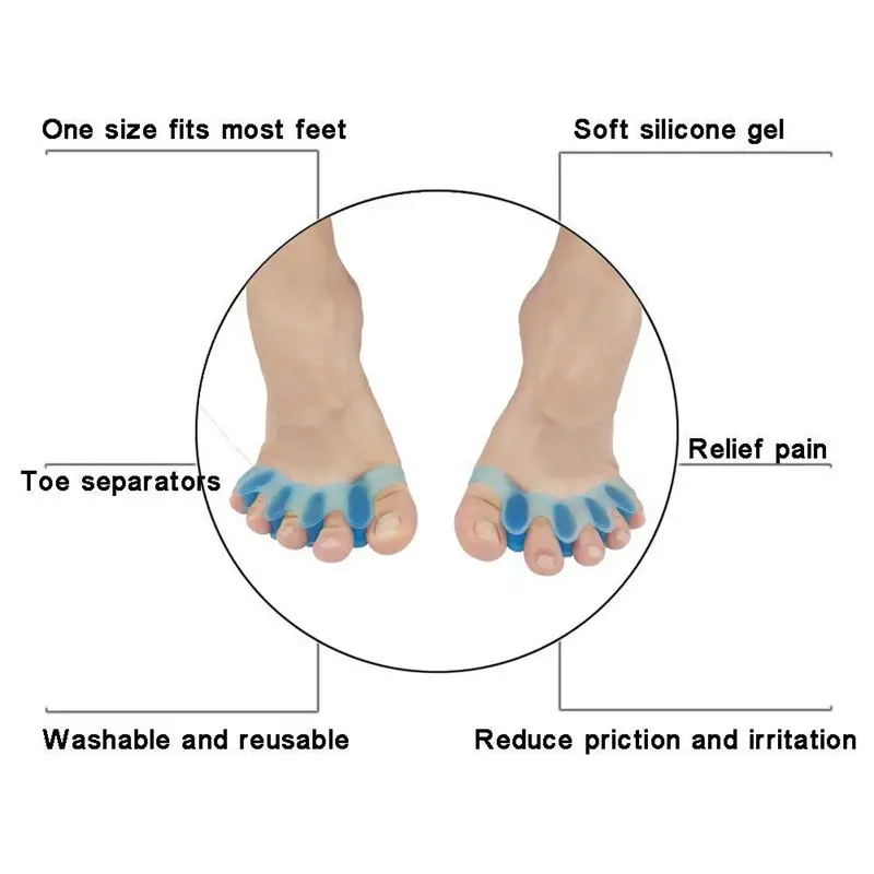 Corrector, Toe Separator,Bunion Relief Protectors New Material Gel Hammer Toe Straightener,Toe Spacers, Toe Stretchers,for Men