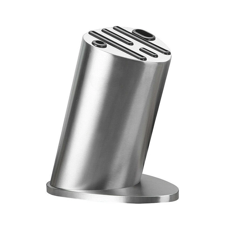 

Knife Block Knives Holder Organizer Storage Block Premium Stainless Steel Knife Rest Shelf Kitchen Tools Accessories