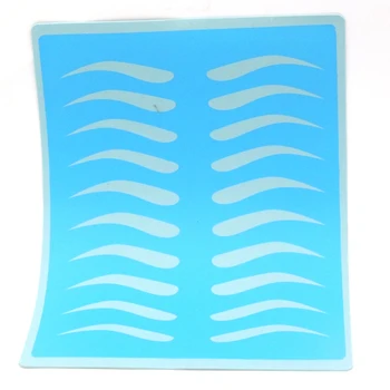 

Tattoo Eyebrow Practice Skin Training Tool Permanent Makeup Blue Eyebrow Shape Rubber Practice Skin 10pcs tattoo accessory