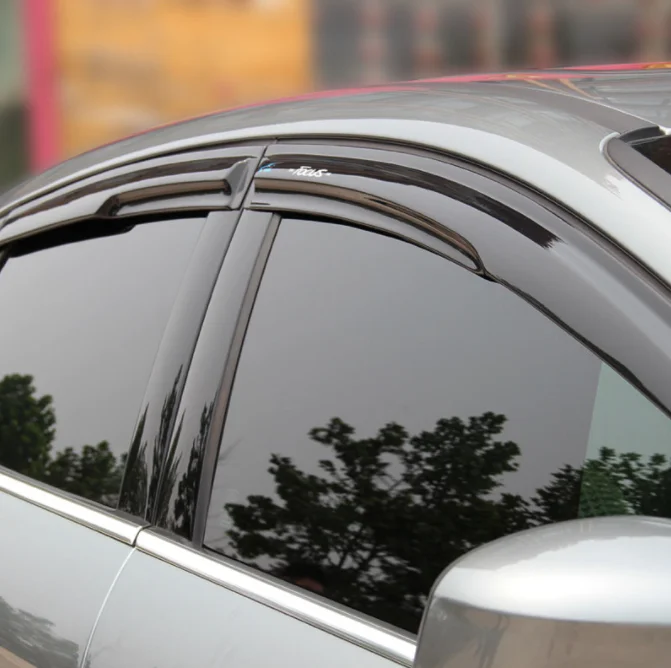 Для Ford Focus 4dr 2012- Высокое качество ABS/Нержавеющая сталь Солнечный дождь специальный модифицированный окно погода дождь брови