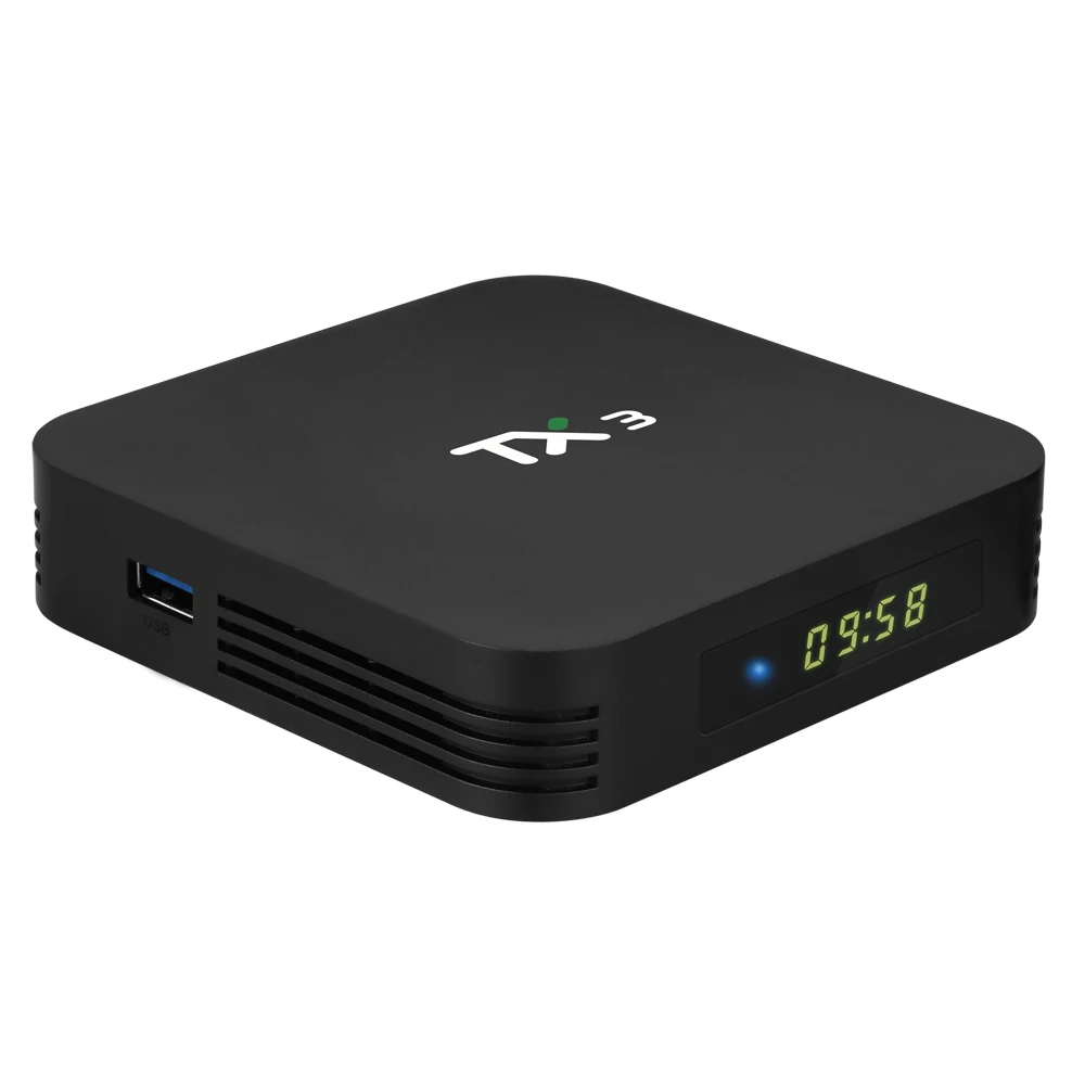 ТВ приставка Android 9 0 Amlogic S905X3 2 ГБ 4 16 64 Гб 8K 4G 5G Wifi Bluetooth Youtube HDR Google Play Netfilx TX3