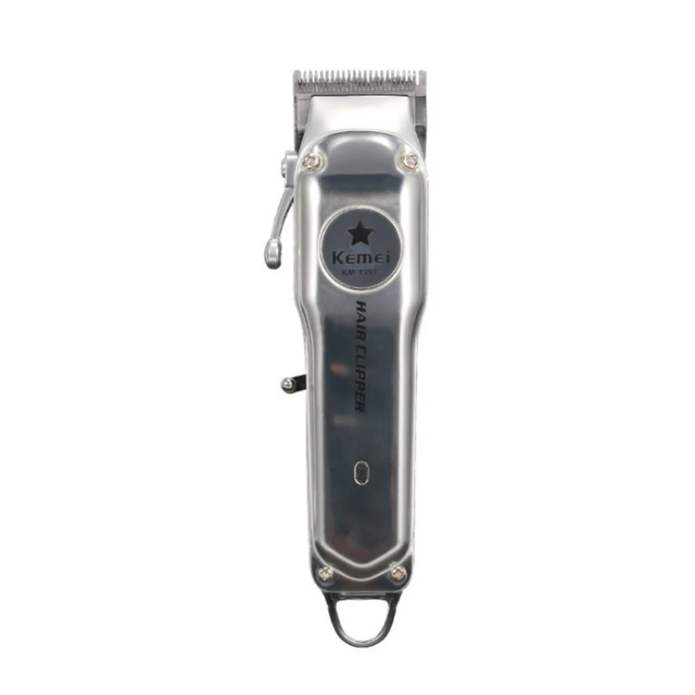 Kemei Barber Shop Rechargeable Hair Clipper Metal Electric Hair Trimmer Men Professional Beard Trimmer HaircutS Machine KM-1996
