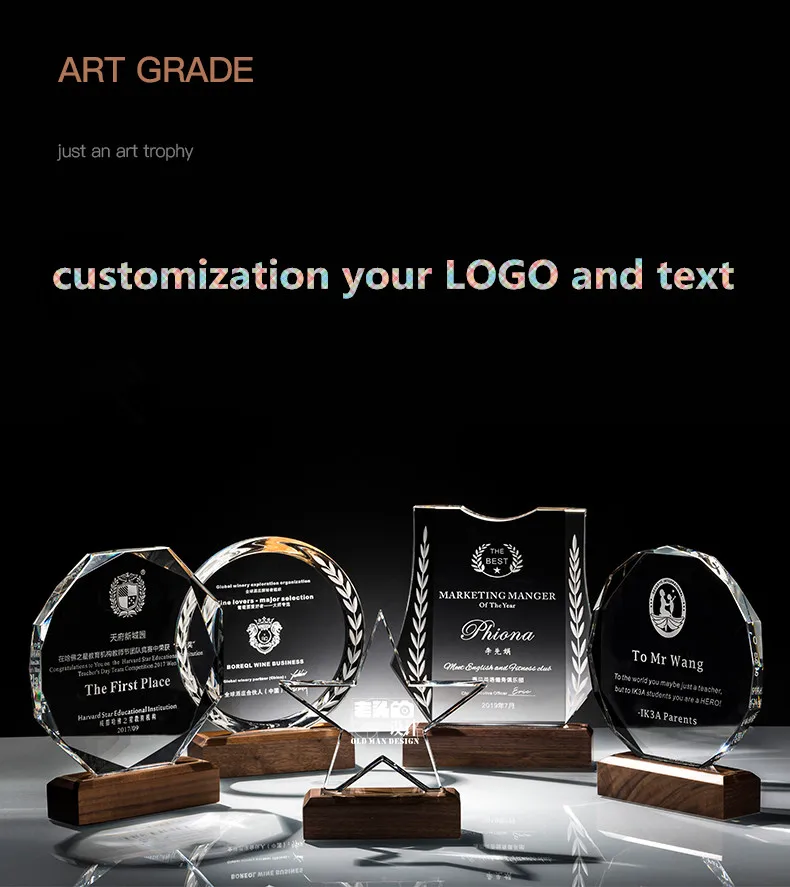 Crystal Cup Creative Medal Crystal Trophy Gift Enterprise Award Cup Figurine