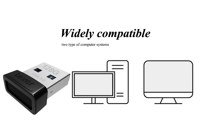 LEXAR USB 3,0 S47 мини-накопитель 32 ГБ 128 ГБ шифрование USB флэш-накопитель карта памяти U диск USB ключ Флешка для ПК