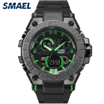 

Fashion Smael Top Analog Quartz Watch Men Military Sports Watches Mens Waterproof Shock Led Digital Wristwatch Relogio Masculino