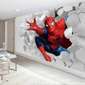 

Bacal Custom Wallpaper 3D Creative Cartoon Themed Mural Children's Room Kindergarten Boys Room Bedroom Decor Poster Wall Paint
