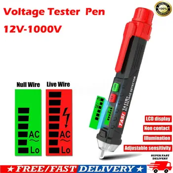 

AC/DC Non-Contact Test Pencil 12-1000V Sensitivity Electric Voltage Detector SSR