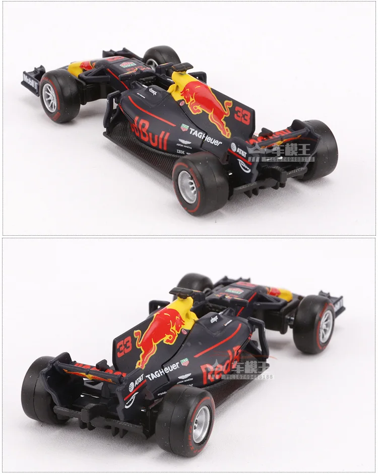 Bimeigao 1: 43 Mercedes F1 Infiniti напитка Red Bull от производителя RB13 F1 формулы модель гоночной машины украшения