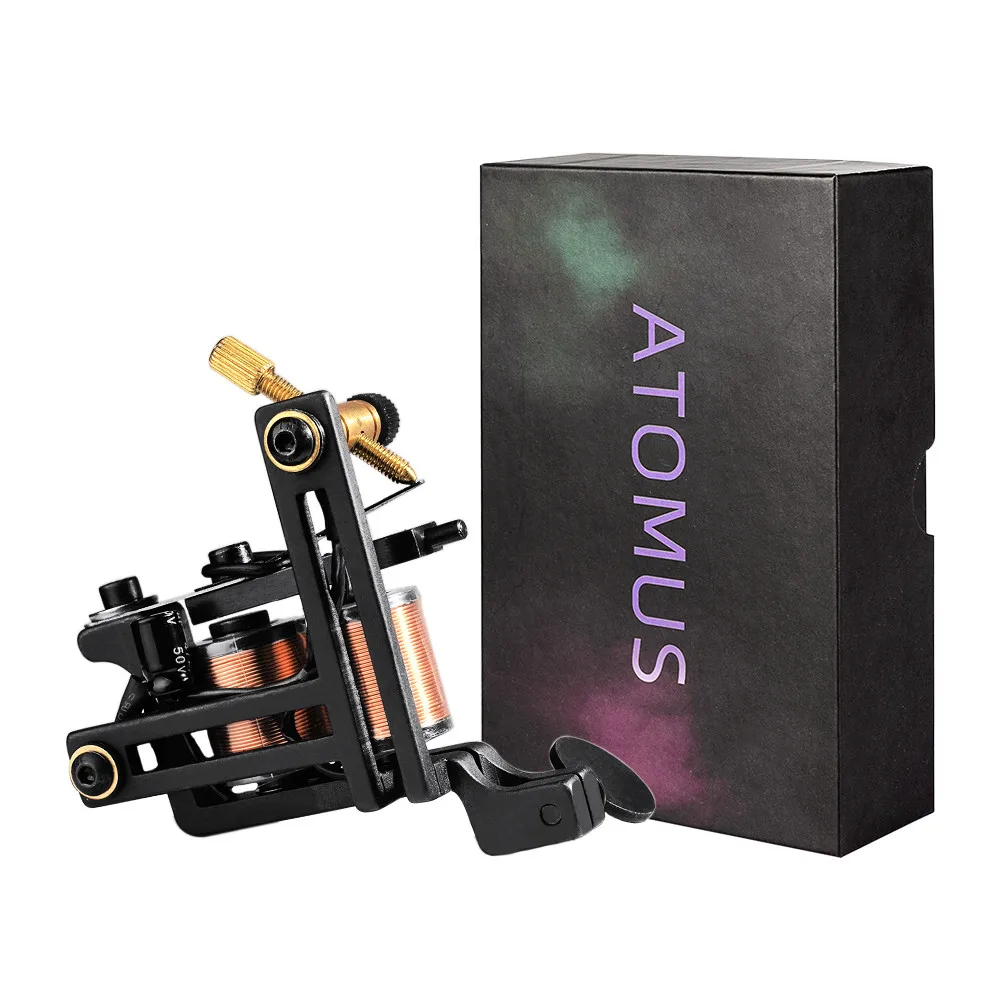 

ATOMUS Coil Handmade Tattoo Machine Tattoo Gun Cast Iron Frame for Liner Shader Wrap Coils