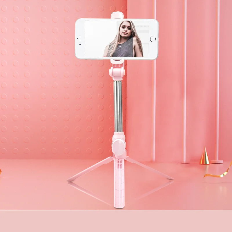 Bluetooth-compatible Selfie Stick Tripod Mini Tripod Monopod Selfie Stick Wireless with Button for Iphone Android