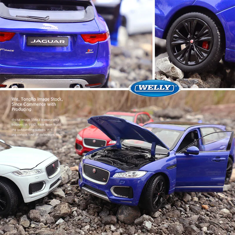 Внедорожник Welly 1:24 JAGUAR F Pace модель автомобиля из белого сплава Литые и игрушечные