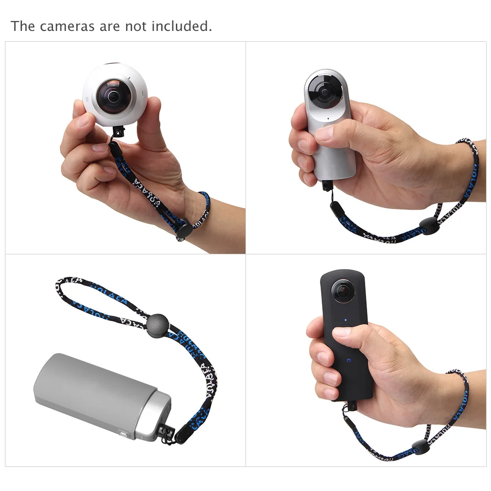 Камера andoer шейный ремешок с 1/4 винтовой гайкой комплект для Ricoh Theta S& M15 для LG 360 Cam для камеры samsung gear 360