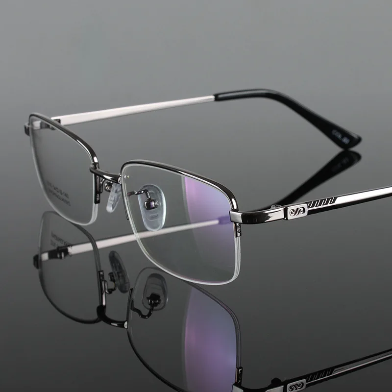 

Half Rim Glasses Frame Men Semi-rimless Clear Lens Eyeglasses Man Optical Myopia Prescription Spectacle Frames Eyewear Oculos