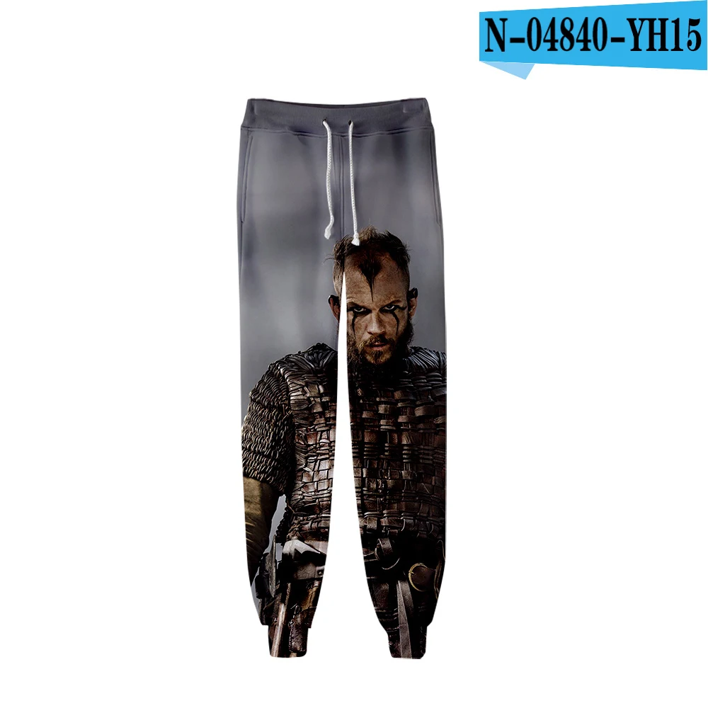 Модные мужские брюки с 3D принтом Vikings Tv, мужские брюки, мужские брюки со шнуровкой, свободные уличные мужские тренировочные брюки - Цвет: one