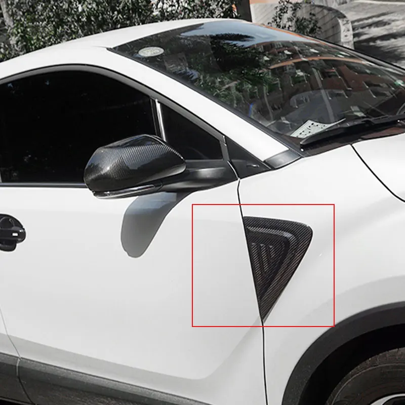 Автомобильный Стайлинг, наклейка на крыло, отделка кузова автомобиля, вентиляционная пластина, воздушный поток, крышка Trianagle, боковая дверь для CHR