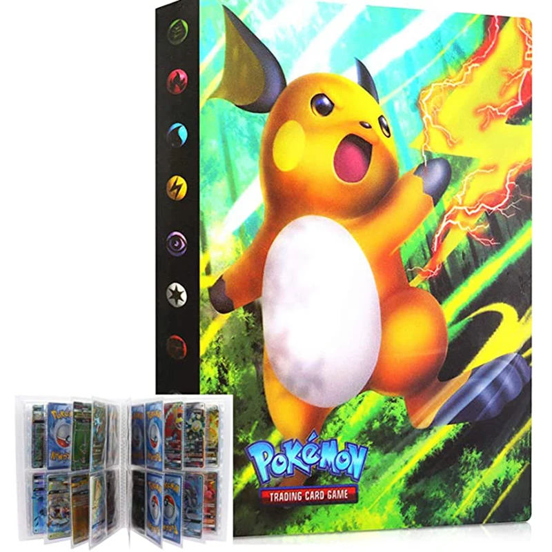 240 Uds. De cartas de para colección Pokémon, carpeta de juguetes para álbumes, soporte para tarjetas