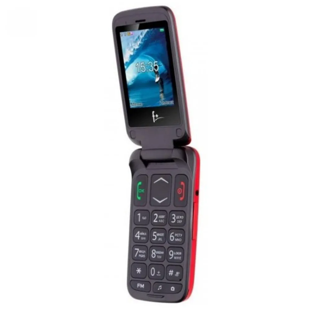 Mobile Phones F+ Flip1 cellular phone cellphone Flip 1 2.4'' 240х320 260MHz 1 Core 32MB RAM 32MB ROM 0.08Mpix 2 Sim Micro-USB 750 mah F