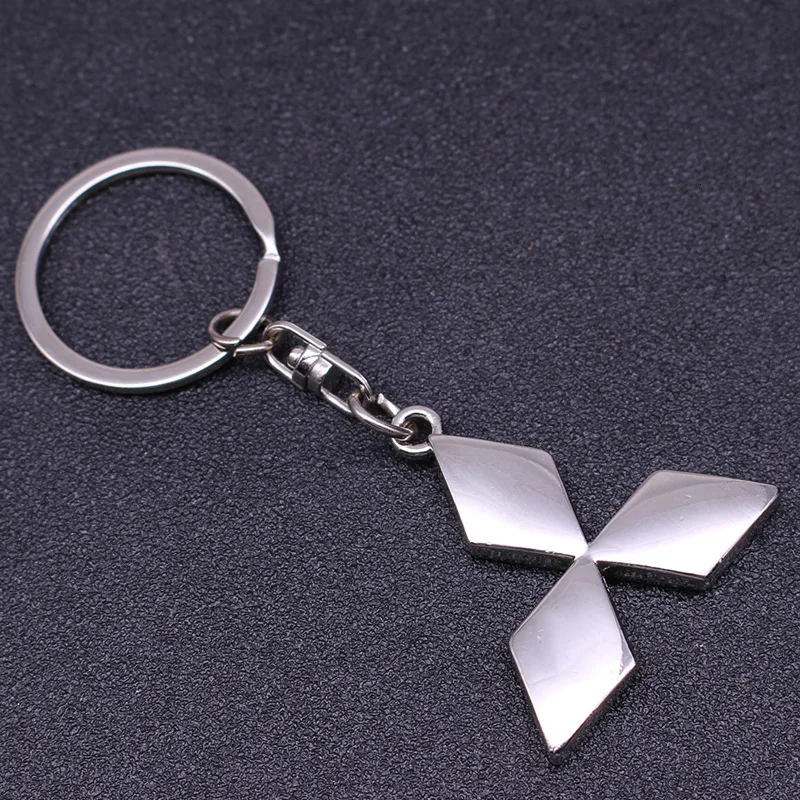 Модный металлический брелок с подвеской для автомобиля Mitsubishi, с логотипом, для мужчин, на талии, изысканный подарок, на заказ, автомобильные аксессуары, брелок - Цвет: 3