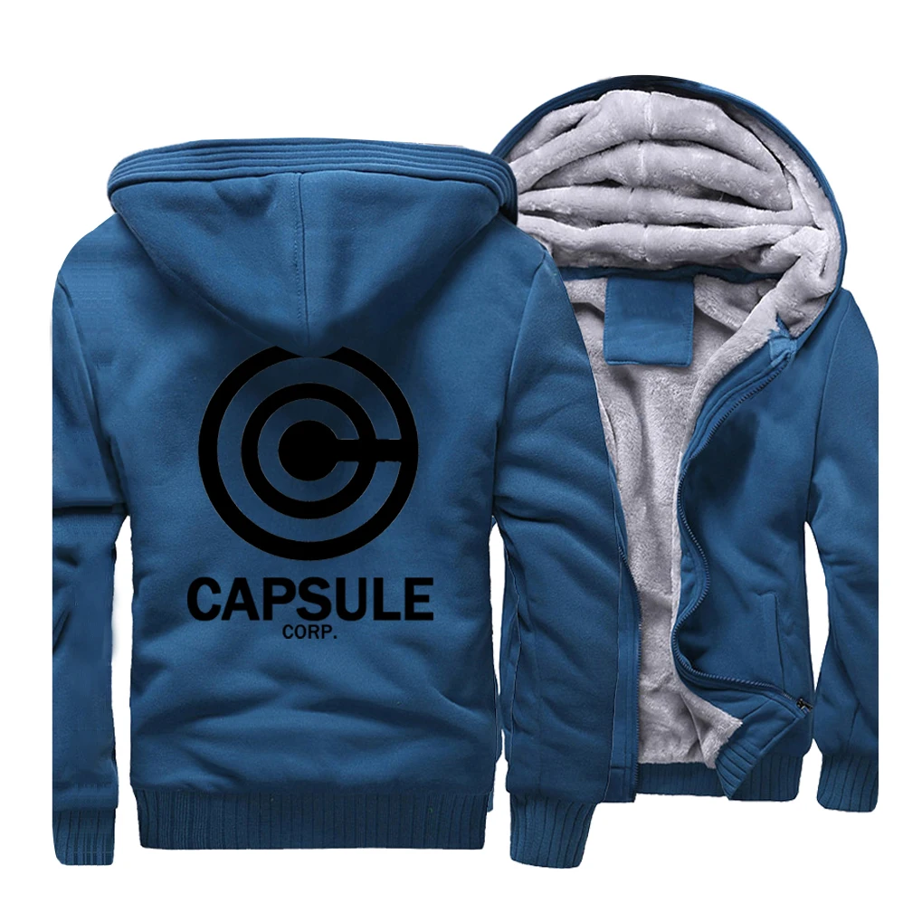 Japan Winter Men Thick Warm Fleece Jacket Anime Coat Dragon Ball Coats Hoodies Sweatshirts Outwear Streetweat Sportswear Jackets