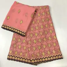 Высокое качество, Африканская Хлопковая кружевная ткань, новейшая швейцарская вуаль, швейцарская ткань Dubric с камнями для женского платья