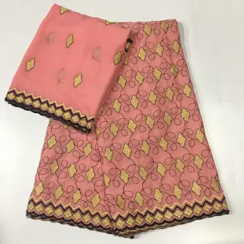 

High Quality African Cotton Lace Fabric Latest Swiss Voile Lace In Switzerland Dubric Fabric With Stones For Women Dress