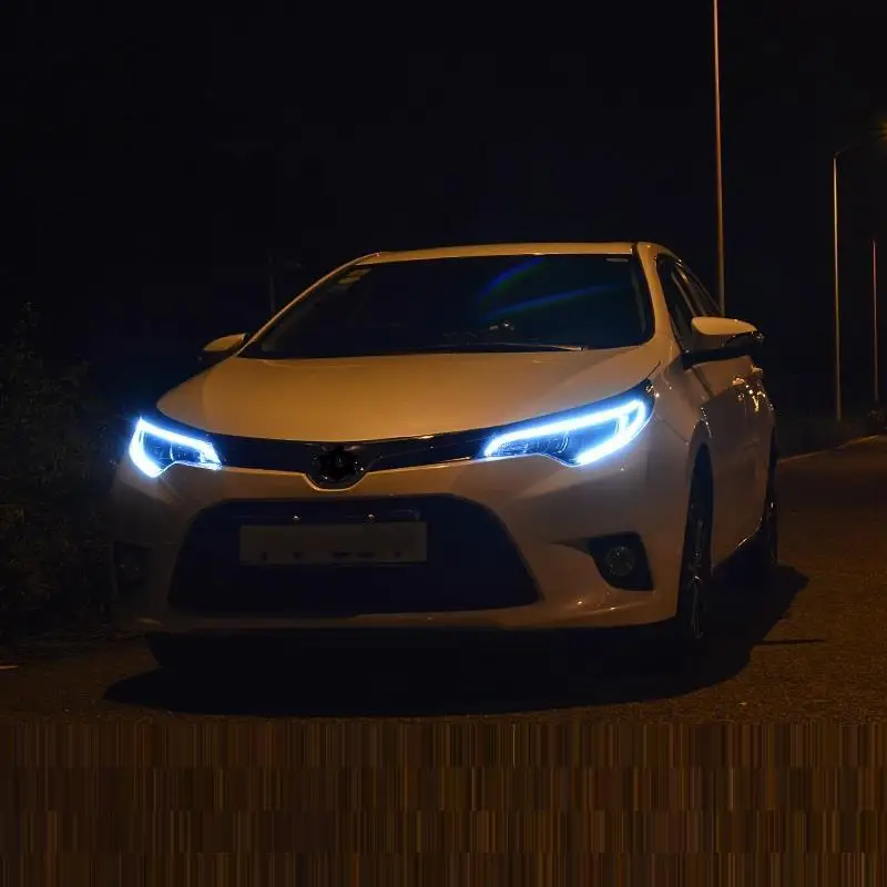 Боковые поворотники, автомобильные Neblineros Para, Автомобильные светодиодные фары в сборе, автомобильные фары, передние противотуманные фары 17 для Toyota Lewin