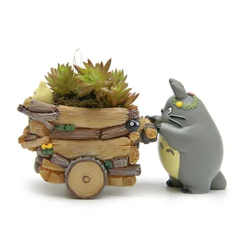 

Modern Cartoon Succulent Planter Pot Resin Creative Crafts Cute Totoro Flower Pot Home Decorations Vase Macetas Pots