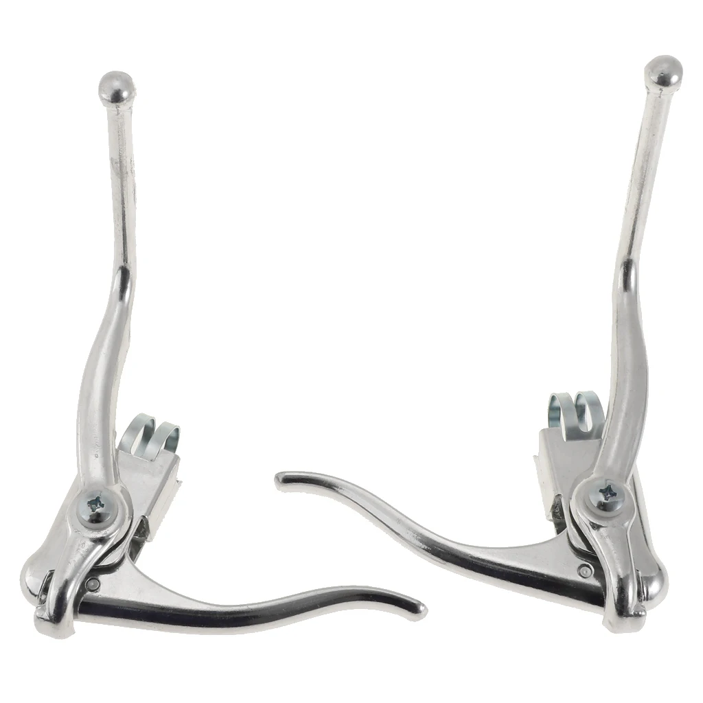 1 Pair Road Bike Drop Bar Brake Lever Racing Bicycle Dual Control Handbrake