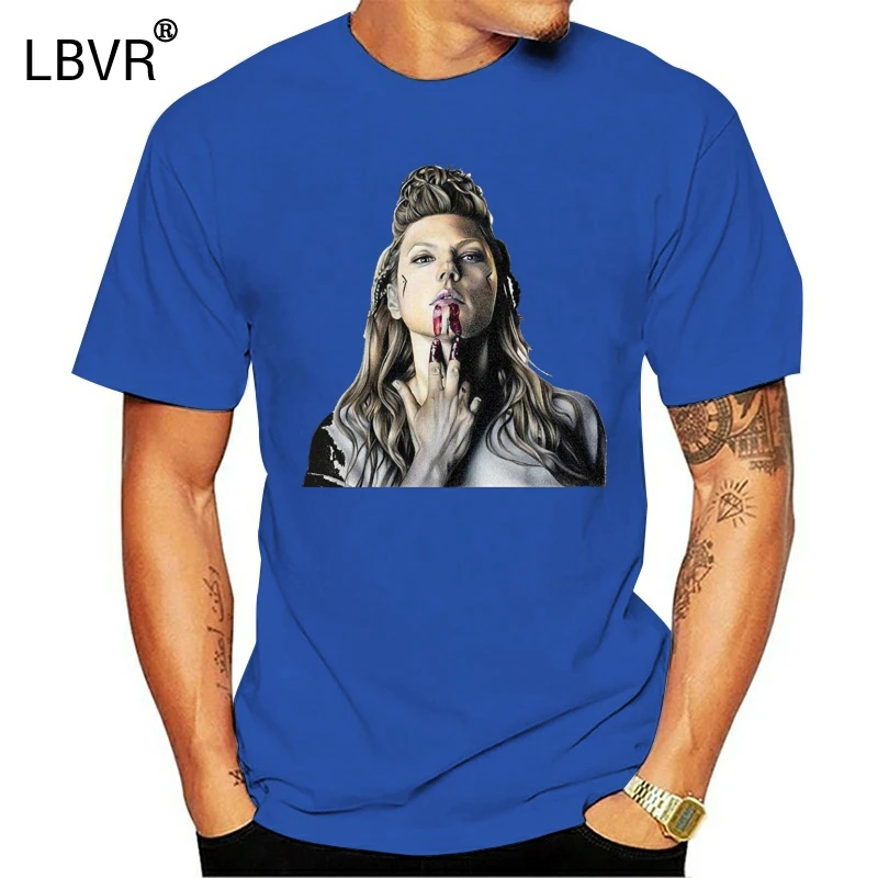 MenS Vikings Lagertha Tribute T Shirt New Mens Spring Summer Dress Short Sleeve Casual 033994 | Мужская одежда