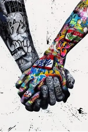 6 видов на выбор вдохновляющее искусство печать фильмов Шелковый постер для