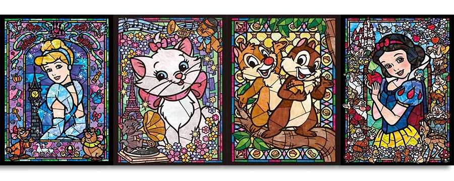 Disney Diamond Painting Cartoon Characters Set Hobby Art 5D DIY Full Drill Fairy Princess Square Round Mosaic Home Decoration