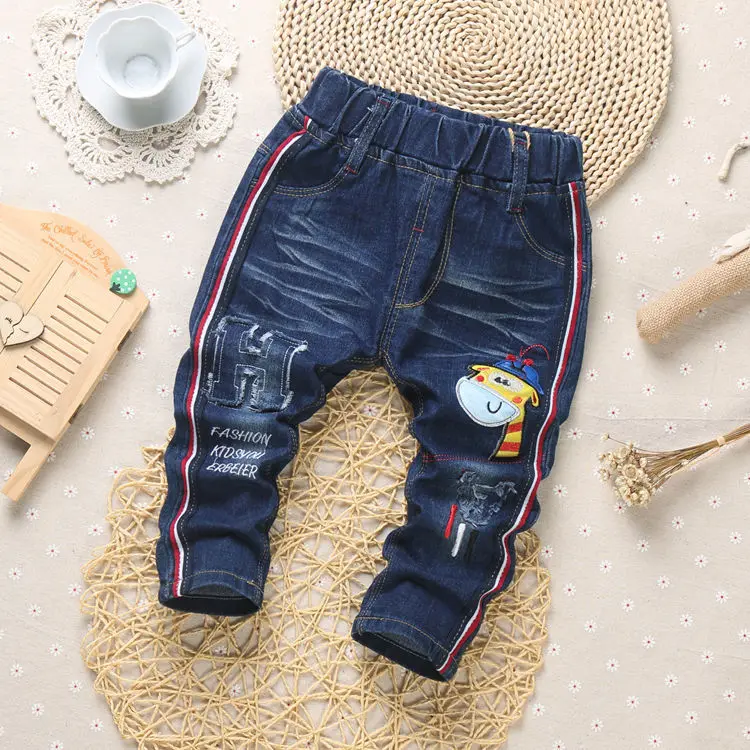 Г. Новые осенние модные джинсы для мальчиков повседневные штаны для малышей весенние модные детские джинсы для мальчиков с изображением мышки детские джинсовые От 1 до 5 лет