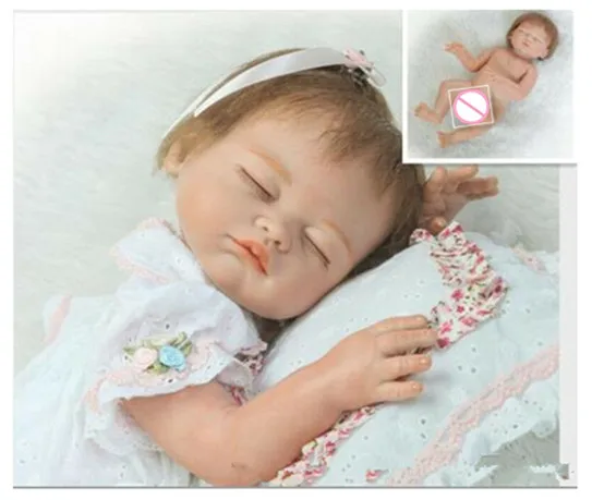 Полностью силиконовая виниловая кукла Bebe 2" Reborn baby girl Кукла жива Новорожденный ребенок подарки Силиконовая Модная кукла интерактивные куклы