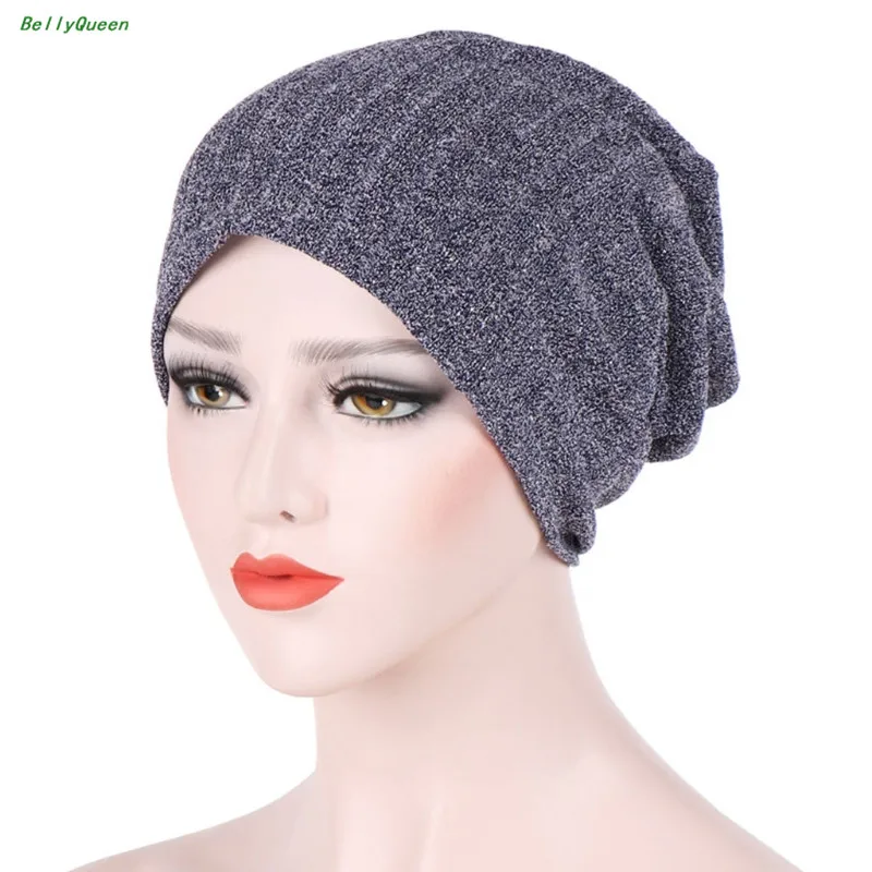 Тёмно-синий Для женщин Для мужчин Skullies Зимняя шерстяная одежда Beanies turban шапка двойной Слои вязаный Кепки капота LX9D - Цвет: Тёмно-синий