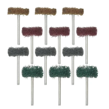 

12PCS Electric grinder drill Accessories Mini Brush Scouring Pad Abrasive Wheel Sanding Head Buffing Polishing Wheel
