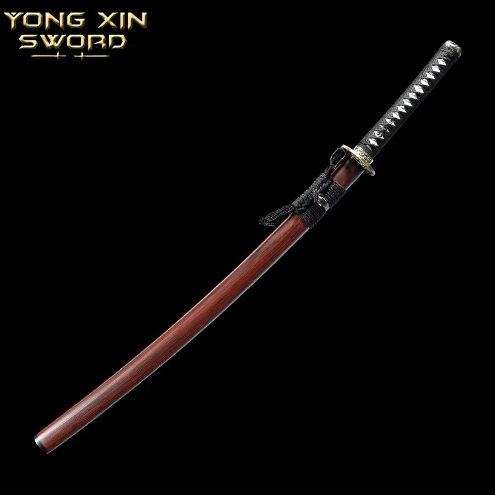 Beautiful T10 Carbon Steel Clay Tempered No-Hi Blade Razor Sharp Japanese Samurai Katana Sword