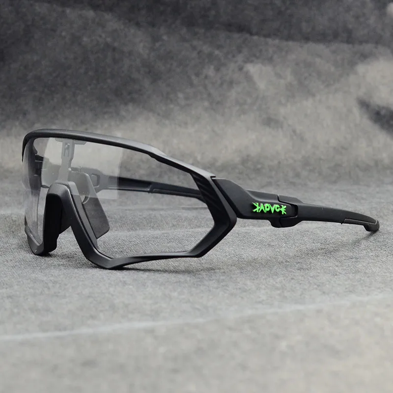 Брендовые новые фотохромные велосипедные очки, очки для горного велосипеда, велосипедные очки для спорта на открытом воздухе, велосипедные солнцезащитные очки, UV400, очки с 1 линзой - Цвет: 04