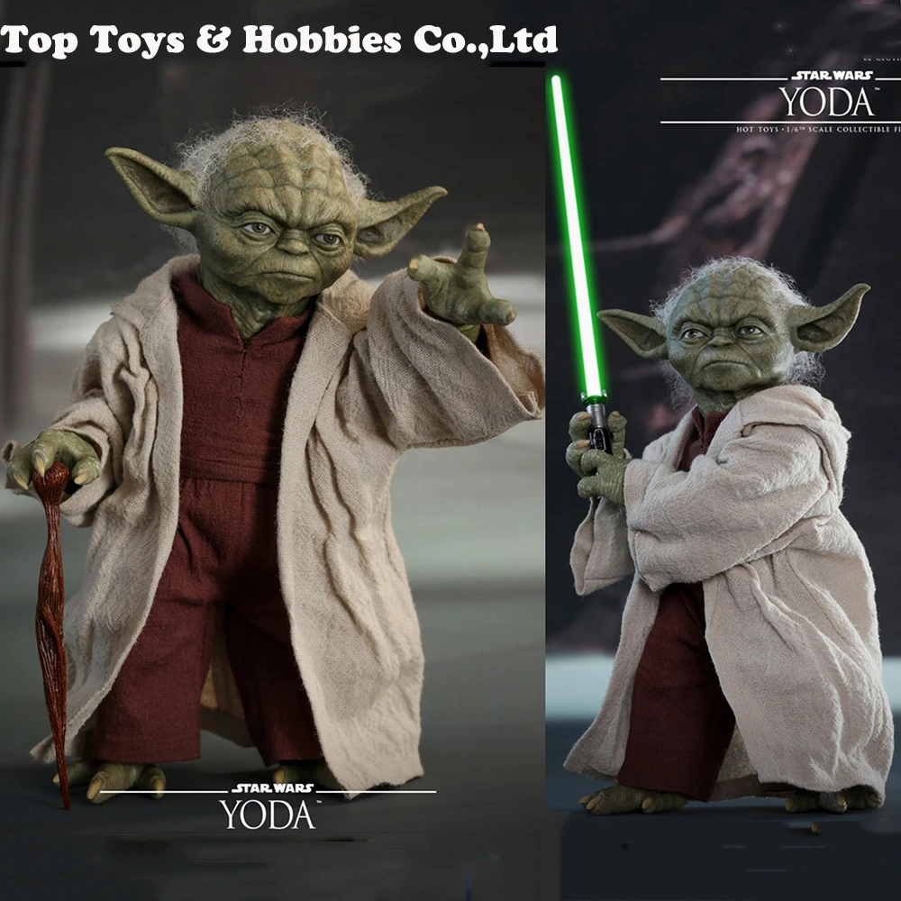 

For Collection full set HotToys HT MMS495 1/6th Master Yoda Action Figure for fans collection