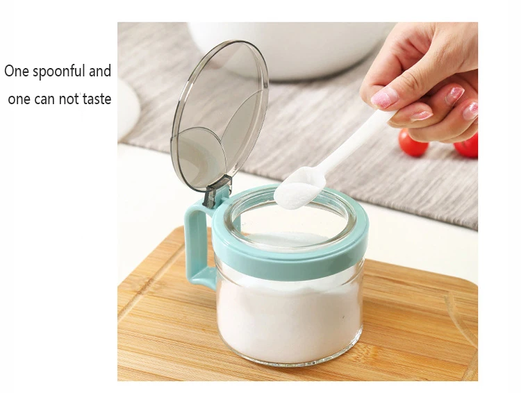 Glass Seasoning Jar Combination Home Spice Box Set Creative Seasoning Box Kitchen Glass Seasoning Jar Seasoning Salt Pot