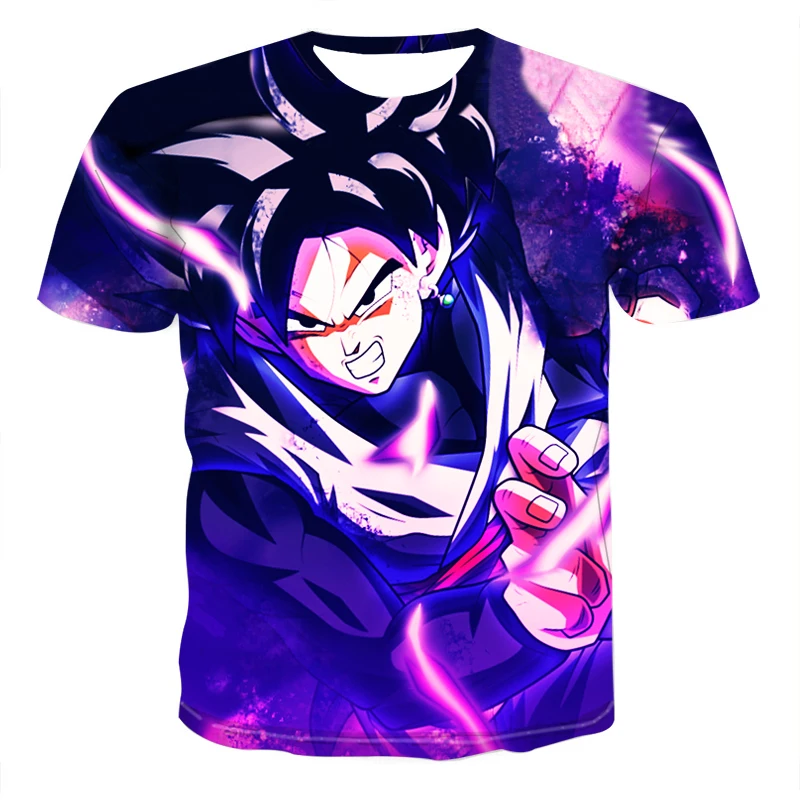 Новинка, футболка Dragon Ball Z, мужская летняя футболка с 3D принтом, супер сайян Сон Гоку, черная Вегета, битва Драконий жемчуг, Повседневная футболка, топы, футболки - Цвет: TXU137